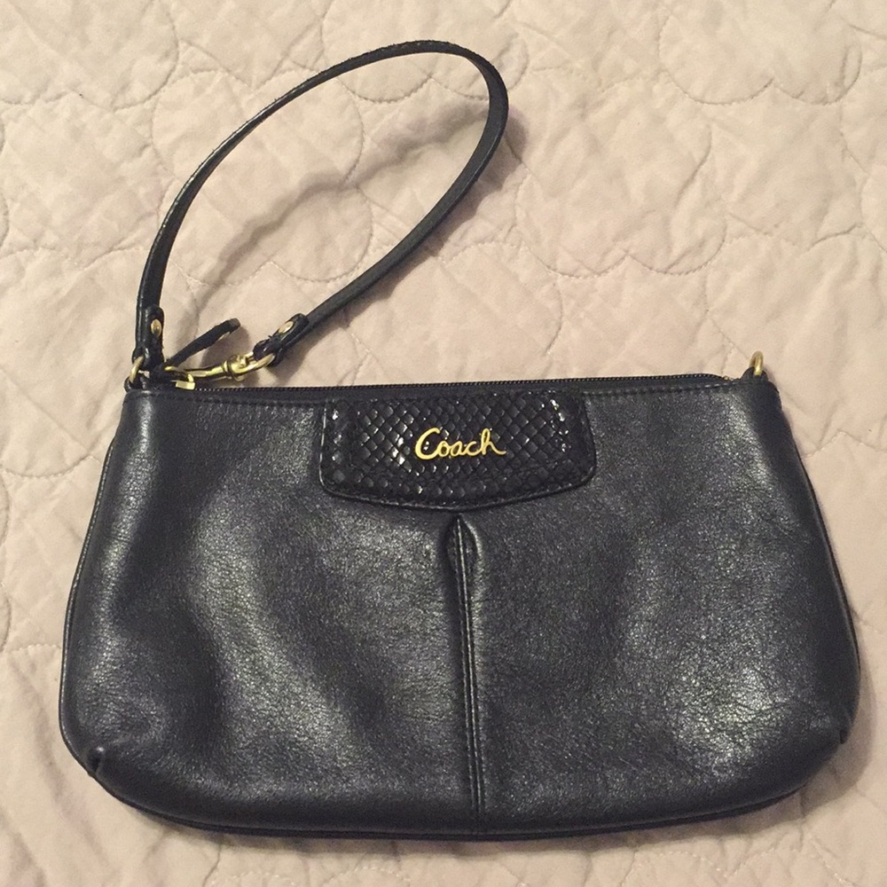 Black Coach wristlet